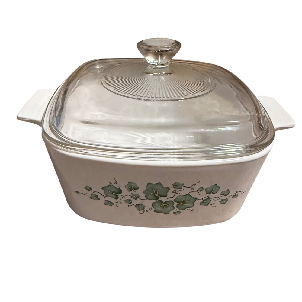 Corning Ware Callaway Ivy 1.5L Casserole Dish A-1.5-B with Pyrex Glass Lid A7C